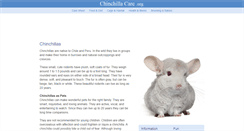 Desktop Screenshot of chinchillacare.org